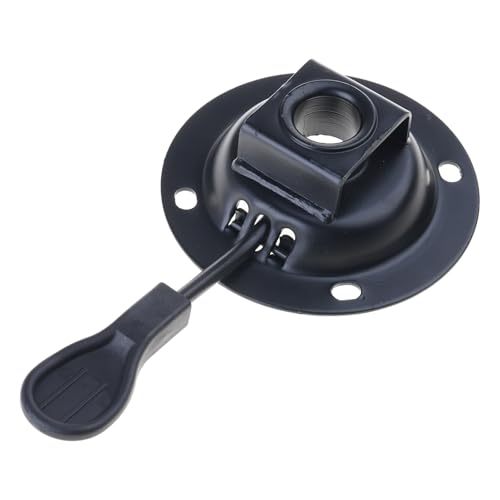Obotsnoi Placa base de rotación de silla de oficina, mecanismo de inclinación general, placa de montaje de base de rotación para taburetes de barra, mecanismo de control de inclinación ajustable de