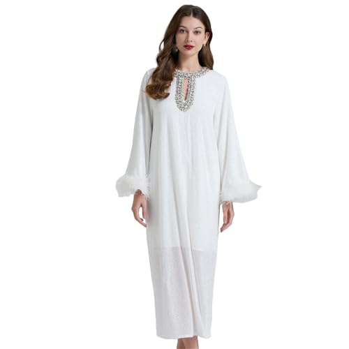 Robe de soirée avec paillettes faites main élégante pour bal