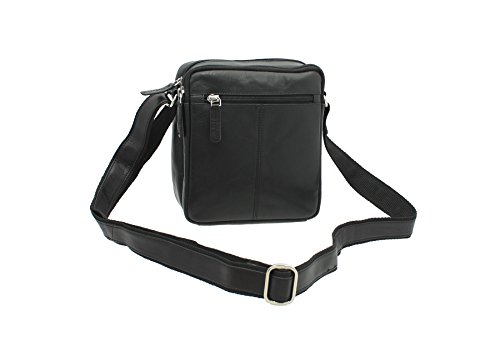La sezione principale dispone di apertura superiore zip con un sicuro taschino zip interiore. Un'altra apertura zip superiore con 2 taschini a scivolo per passaporti e simili. Altre due tasche zip anteriori e posteriori