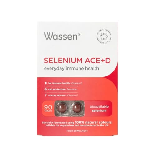 Image of Wassen Selenium ACE+D | Immune Health | Vitamin C, D & Zinc | 90