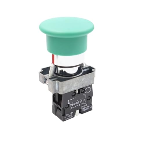 Bouton-poussoir à tête de champignon métallique pour commande fluide de circuit