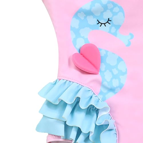 HILEELANG Baby Toddler Girls' One-Piece Swimsuit Ruffles Design Swimwear4