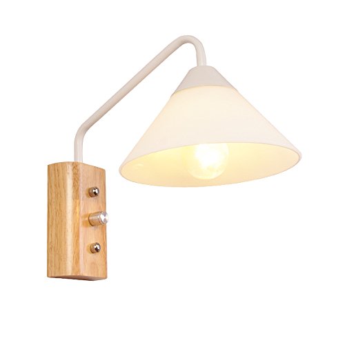 Preisvergleich Produktbild Wandleuchte innen Wandleuchten Moderne Einzel moderne kreative dekorative Leuchten Wohnzimmer Schlafzimmer Nachttischlampe Treppe Gasse Massivholz-Wandleuchte (Color : A)