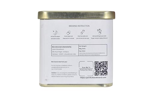 Image of Jaivik Uttarakhand - Unblended Single Origin Black Loose Leaf Tea (170.1 g), Natural Drink for Health, Pack of 3 Tin Can