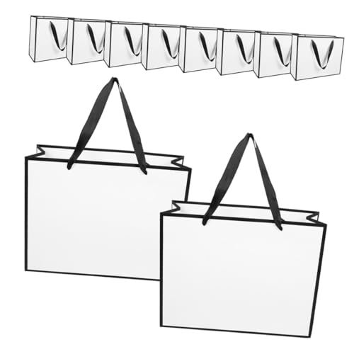 Paquet en papier blanc de qualité supérieure 28x10x22 cm pour emballage soigné