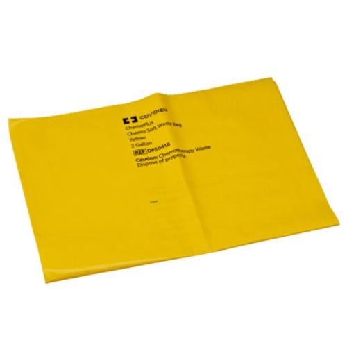Covidien DP5041B ChemoPlus Chemo Soft Waste Bag, 2 gal Capacity, Yellow (Pack of 250)
