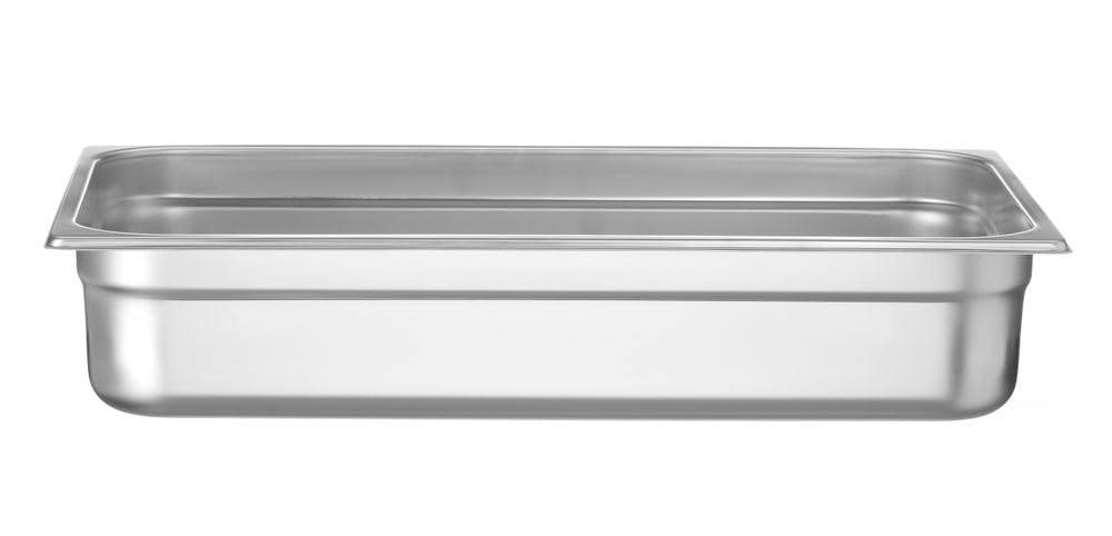 HENDI Contenitore Gastronorm, GN 1/1, resistenza termica -40 °C a 300 °C, compatibile con i forni a convezione, frigoriferi, bagno María, chafing dishes, 14L, 530x325x(H)100mm, acciaio inox 18/10