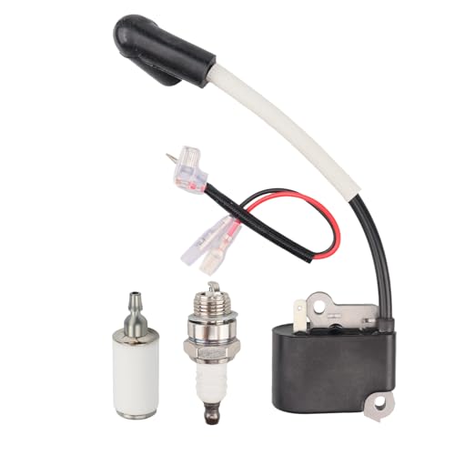 Mliong Ignition Coil with Spark Plug for Husqvarna 136 137 141 142 and Poulan Chainsaws