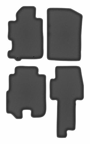 Tapis de sol Honda FR-V Kombi sur mesure Durban en velours graphite 6 pièces