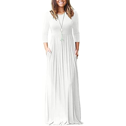 WNEEDU Robe Longue Femme Cover
