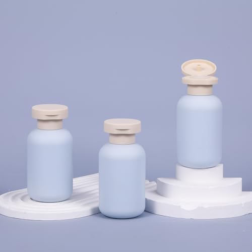 Image of ASEVAT 3.4 oz Plastic Squeeze Bottle for Lotion, Plastic Empty Shampoo Conditioner Container, Plastic Travel Size Toiletries Bottles for Shampoo, Lotion, Cream and Liquids (3 Pcs)