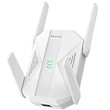 2100Mbps WiFi Extender -AC2100 WiFi Extender Signal Booster with Gigabit Ethernet Port, WiFi Booster Dual-Band(5.8G&2.4G) Coverage to 12888 sp.ft, Faster Speed, Compatible with Multiple Devices