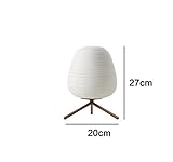 Einfach und stilvoll Nordic einfache moderne schlafzimmer nachttischlampe kreative mode dekoration warmen japanischen gewinde wei? glas lampe