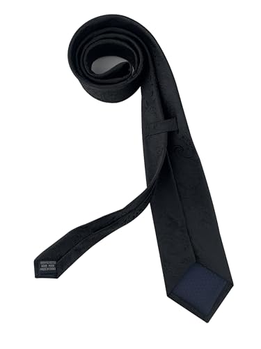 Image of WeiShang Lot 4 PCS Men's Ties Solid Color Neckties Formal Black Ties For Men