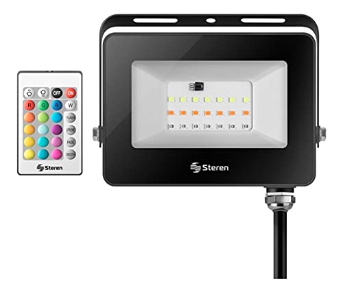 Steren Lam-825 Reflector De Colores De Led De 20W P/Exteriores
