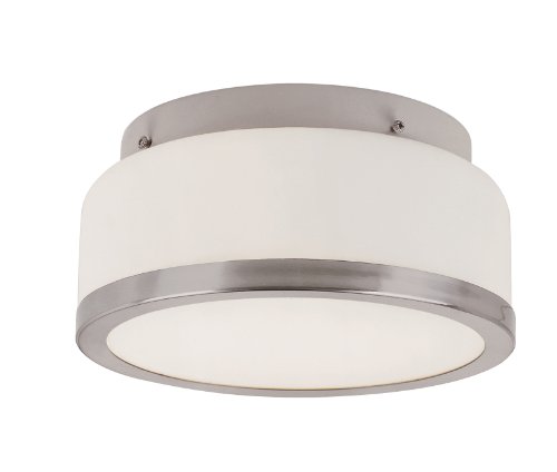 🔥 Hot Deals Trans Globe Lighting 10092 BN Indoor Rise 8.5" Flushmount, Brushed Nickel