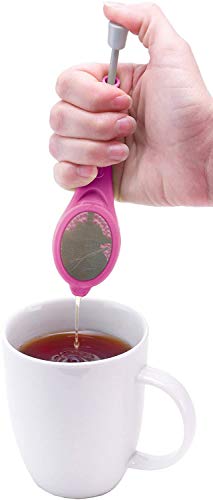 Jokari 10832 - Tea Infuser Easy Brew Pink - One Size - Single Cup - 2 Pack, 2 Count Pink - Image 4