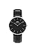 Daniel Wellington Classic Sheffield Orologio Uomo, 40mm, in Pelle, Nero/Argento