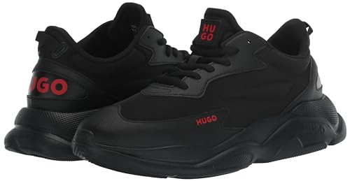 Image of Hugo Men's Running Style Sneakers with Thick Rubber Sole