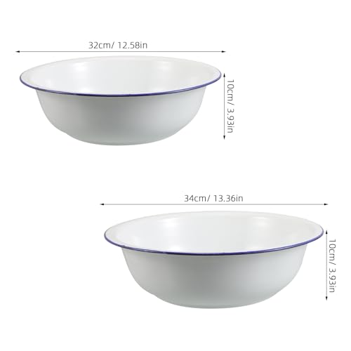 Tina de baño esmaltada para pies, 2 piezas, 32/34 cm miniatura 7