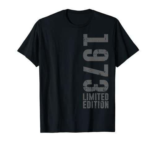 Diseño de cumpleaños edición limitada y vintage, nacido en 1973 Camiseta