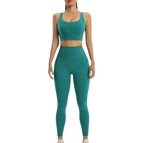 Pantalon de Yoga Galbant - Ensemble de Fitness Femme Bleu M Anti-Transpiration