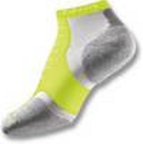 Thorlos Experia XCCU Thin Cushion Running Low Cut Socks, Yellow, Small