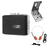 Conception portable : ce lecteur de cassettes est léger et compact, avec une taille de 4,1 x 3,5 x 1,4 pouces, ce qui le rend adapté à n'importe quel sac, vous permettant de profiter de la musique à tout moment et en tout lieu.C'est un bon compagnon pour votre usage quotidien, avec une utilisation simple et pas trop de boutons compliqués.