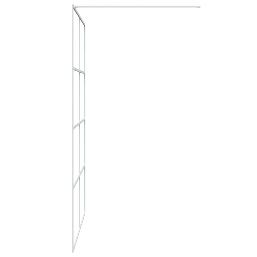 Parete Doccia Walk in Bianca 140x195 cm Vetro Trasparente ESG,Parete per Doccia Walk-in,Parete Doccia,Componenti Doccia,Pareti Doccia-152144