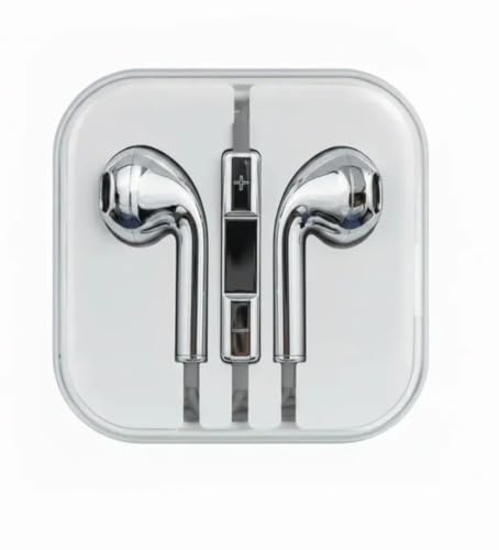 Image of MFi Certified Type C Wired Earphones | Compatible with All Android and iPhone Series Noise Isolatin, Built-in Mic and Remote | Silver Chrome Electoplated Wired Headphones Earbuds (USB Type C)