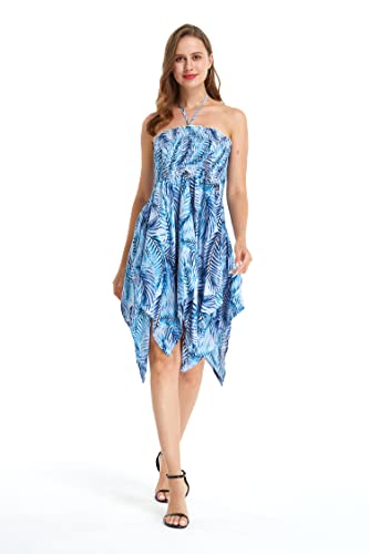 Image of Hawaii Hangover Family Matching Hawaiian Clothes, Simply Blue Leaves | Family matching Hawaiian outfits, Simply Blue Leaves, lightweight rayon, machine washable, tropical leaf print, luaus