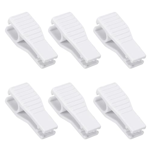 MECCANIXITY 6Pcs Fuse Puller Tool, Small Plastic Car Fuse Removal Tool, Automotive Fuses Insertion Clip Extraction Tools for Car Motorcycle Truck Fuses Replacement, White