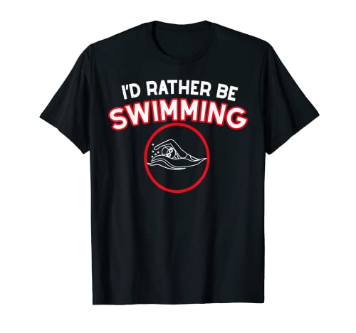 Nuoto T-Shirt Nuotatore Regalo Per Ragazza Donna Bambini Maglietta