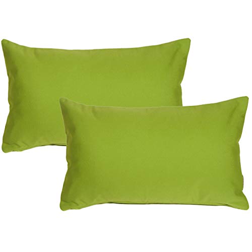 PILLOW DÉCOR Sunbrella Outdoor Pillow, Macaw Green, 12