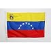 AZ FLAG Bandera de Venezuela Antigua con Escudo 90x60cm Uso Exterior - Bandera VENEZUELANA con Armas 60 x 90 cm Anillos