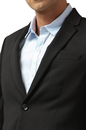 Image of Peter England Men's Neo Slim Knit Textured Blazer