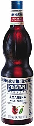 Fabbri Flavoring Syrup, Amarena Cherry, 33.8oz (1L)