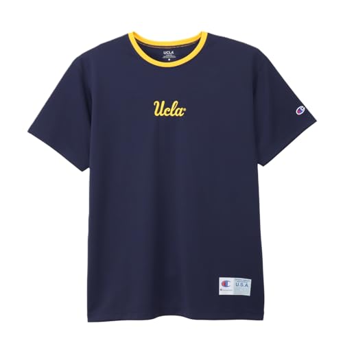 [チャンピオン] 半袖 丸首 抗菌防臭 速乾 UVカット 高通気 ワンポイントロゴタグ ショートスリーブTシャツ バスケットボールUCLA C3-DB365-370-XL