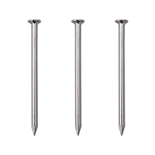 Image of JEGONFRI 450pcs 1-1 /4 inch Nickel Flat Head Nails for Hanging Pictures Woodwork