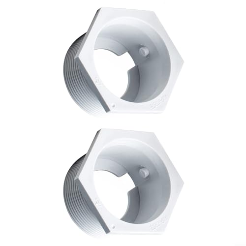 6-500-00 Conector Universal de Montaje de Pared con Cabeza Hexagonal para Polaris 480 380 para 360 280 180 165 65 y Accesorio de Limpieza de Piscina Turtle (2 Piezas)