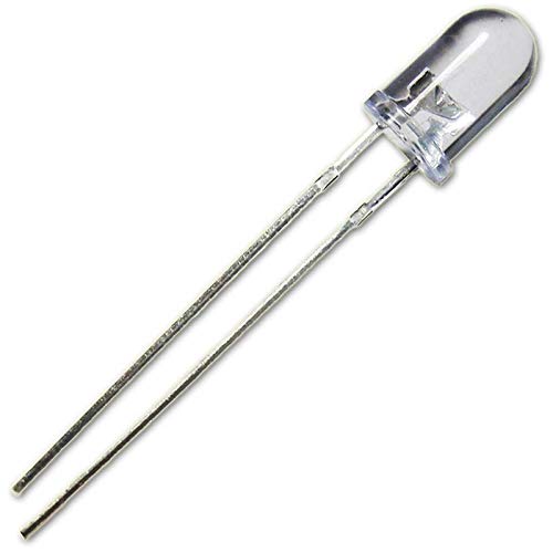 10 LED 5mm Rosso Lampeggiante Trasparente Set, diodo a Emissione Luminosa, cablato, diodo Luminoso, Come componente