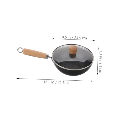 Wok de hierro fundido con tapa antiadherente miniatura 2