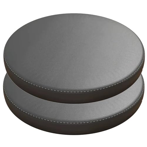 JORTUIO Imperméable Coussin De Chaise Rond,Galette De Chaise De Tabouret Haut Ronds,Lot de 1/2/4 Coussin De Siège Rond Coussin De Tabouret Antidérapant pour...