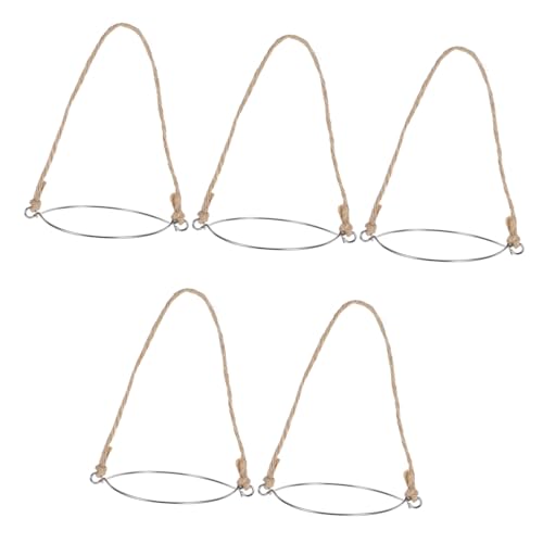 Alipis 5piezas Asas De Alambre Para Tarros De Conservas De Resistente y Fácil Instalación Asas Colgantes Para Tarros De Boca Ancha Aptas Para Uso Casa y Exteriores