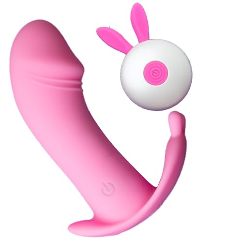 Auflegevibrator – 11,5 × 3,7 cm Vibrator mit Fernbedienung, 12 Vibrationsmodi aus Silikon USB wiederaufladbar & wasserdicht ergonomisches Sexspielzeug für Frauen & Paare rosa Fops M92