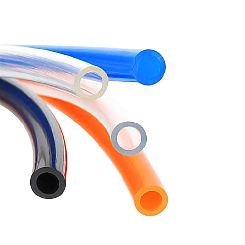Bclla Zkenshan-Pure Silicone Tubing 1 Meter Pneumatic PU Polyurethane Hose 4mm/6mm/8mm/10mm/12mm/14mm/16mm Air Pipe Compressor Hose, Good Wall Thickness (Color : 6mm, Specification : Transparent)