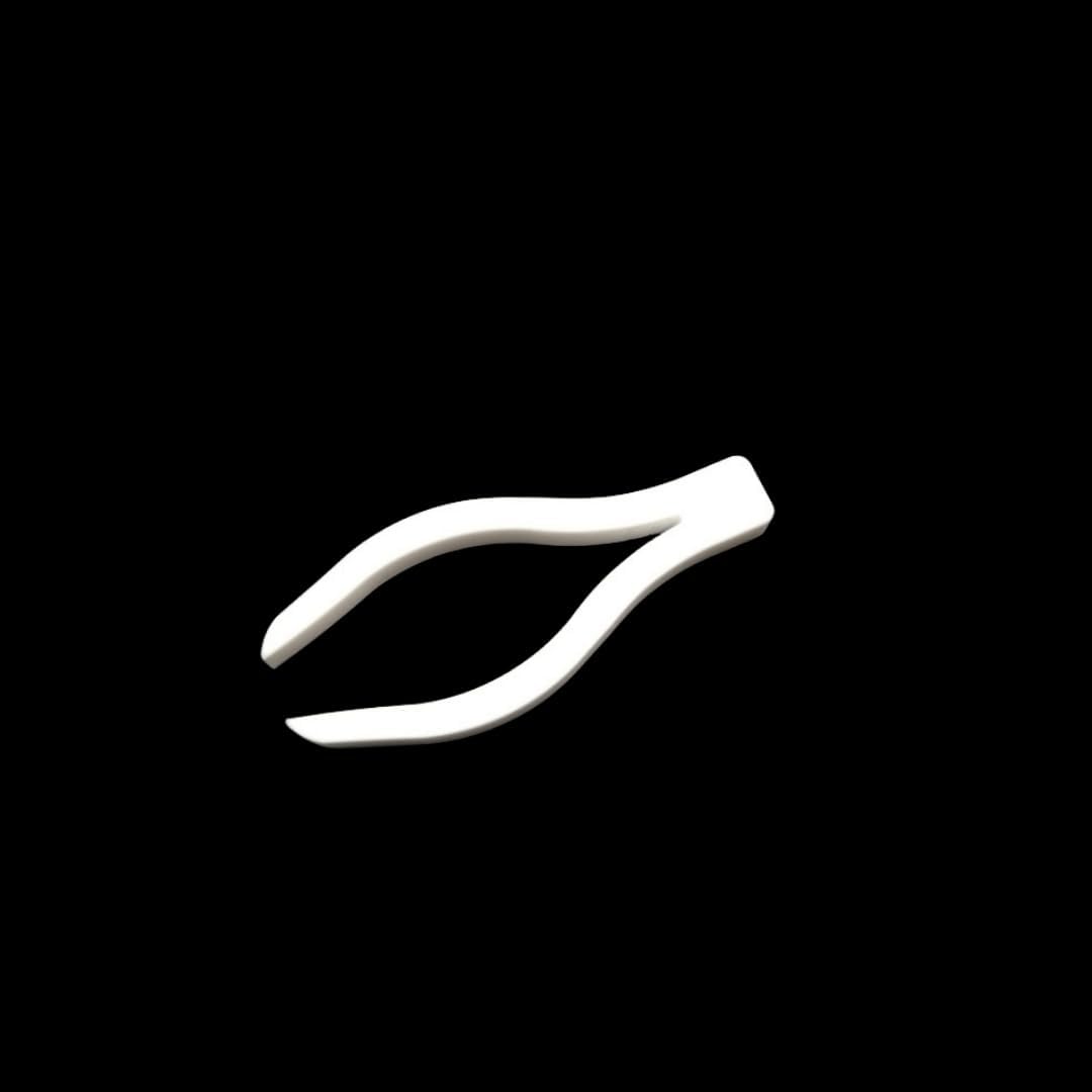 PTFE PEFT Tweezers - Acid/Alkali Resistant, 100/150/200mm Sizes, Non-Adhesive & High Temperature Resistant(100mm)