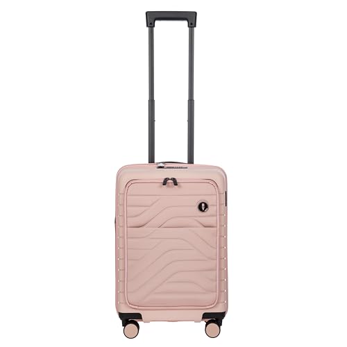 Bric's B|Y Ulisse Spinner Suitcase - 21 Inch Carry-On Luggage - Hard Exterior and TSA-Approved Lock - Rosa Perla