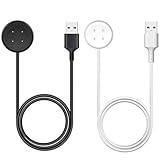 for Pixel Watch 2/3 Charger, Replacement Magnetic Charging Cable for Google Pixel Watch 2/3 (Black & White, USB Type A)