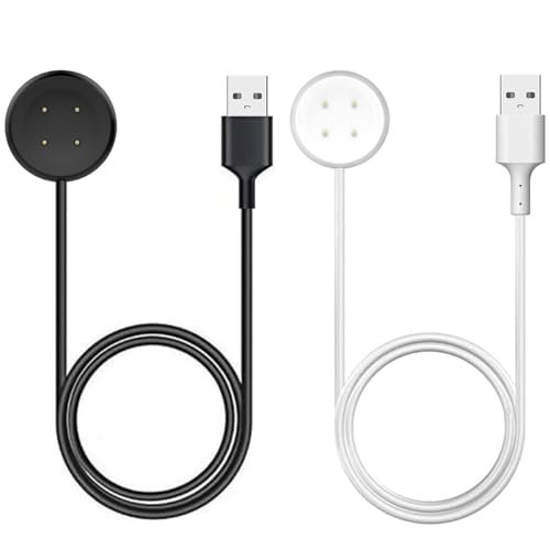 for Pixel Watch 2/3 Charger Replacement Magnetic Charging Cable for Google Pixel Watch 2/3 (Black & White USB Type A)